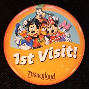 Disneyland Resort "1st Visit" Character Brooch Pin